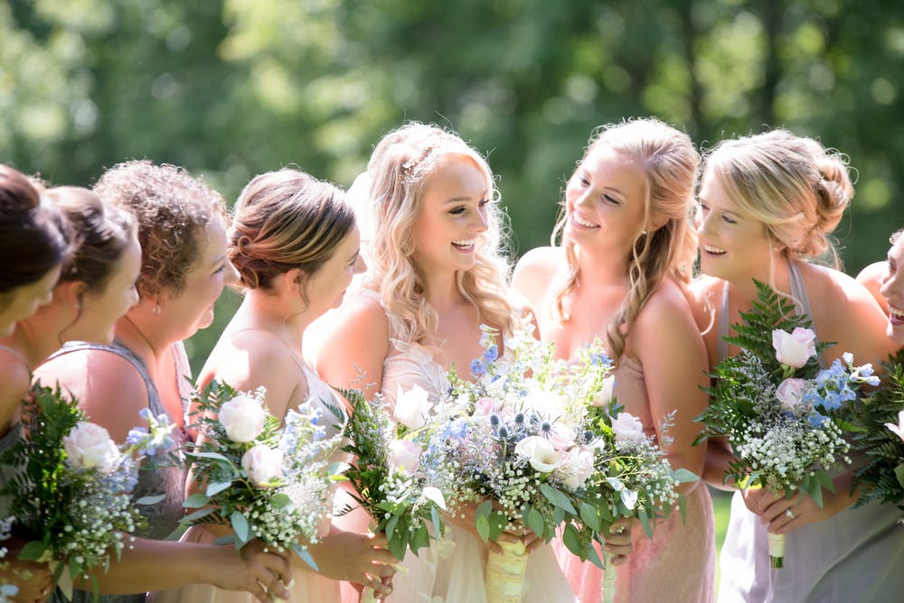 Bride and her guests